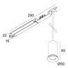 Delta Light M - Cuppa C MDL track lighting fixture