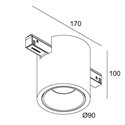 Delta Light M26L Boxy R DIM5 Trackverlichting