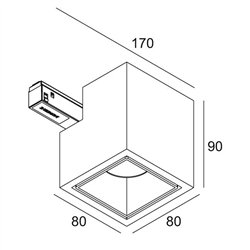 Delta Light M26L Boxy L A TW DIM5 éclairage sur rail