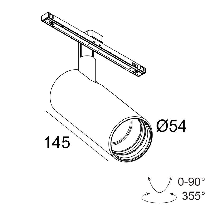 Delta Light Soli - 52 Soft DIM5 Track lighting fixture
