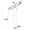 Delta Light M20/M26H - Needle DIM5 Éclairage sur rail