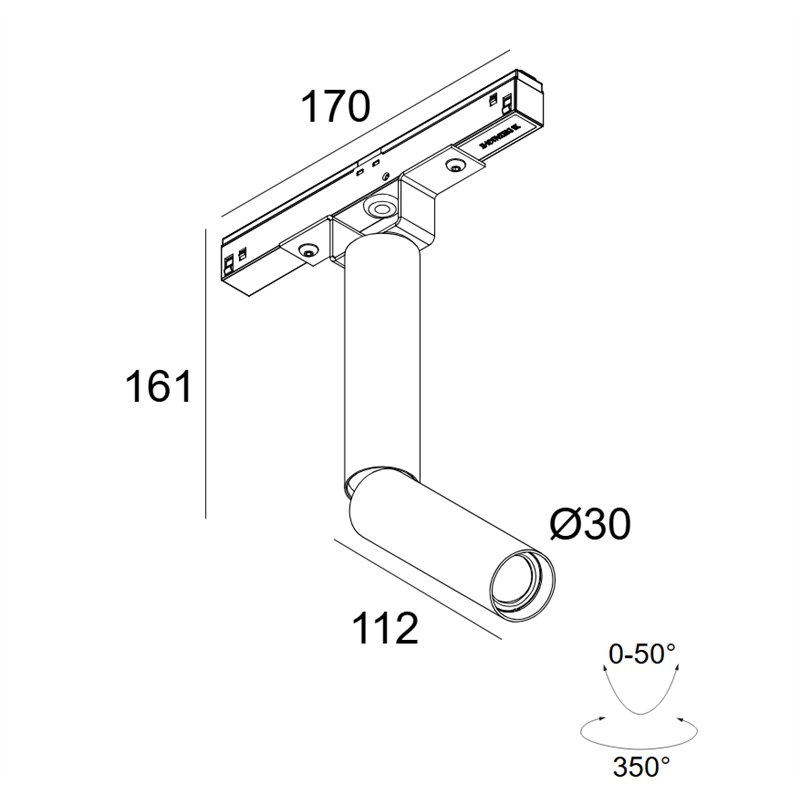 Delta Light M20/M26H - Needle OK DIM5 Schienenbeleuchtung