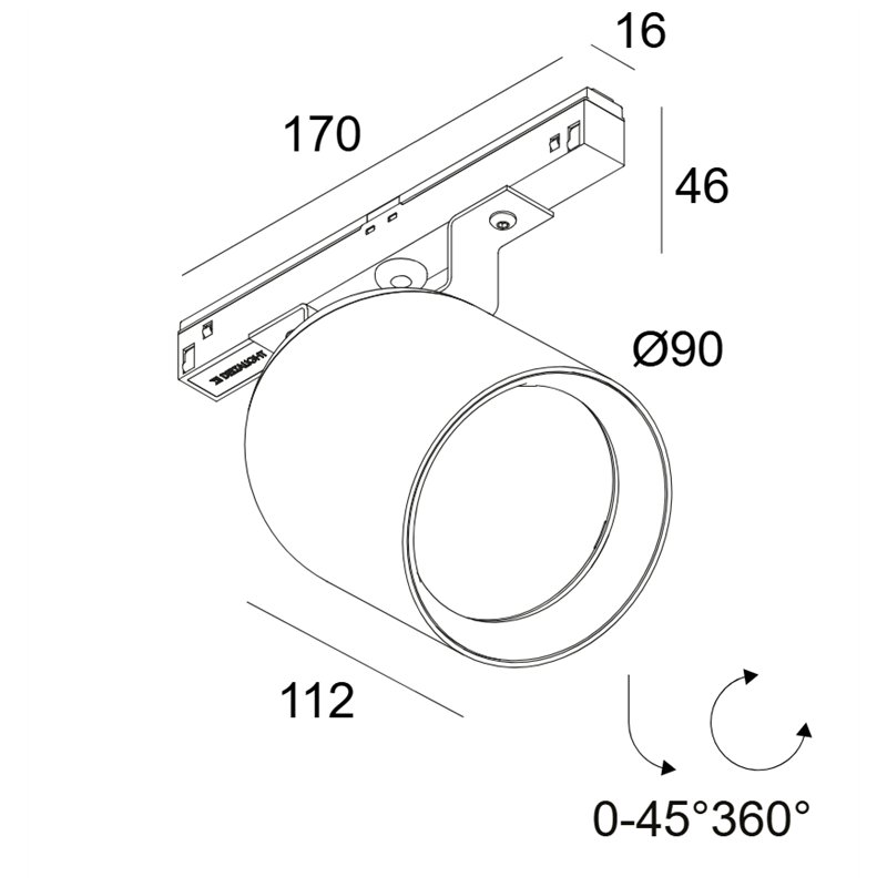 Delta Light M20/M26H - OBIN MDL Éclairage sur rail