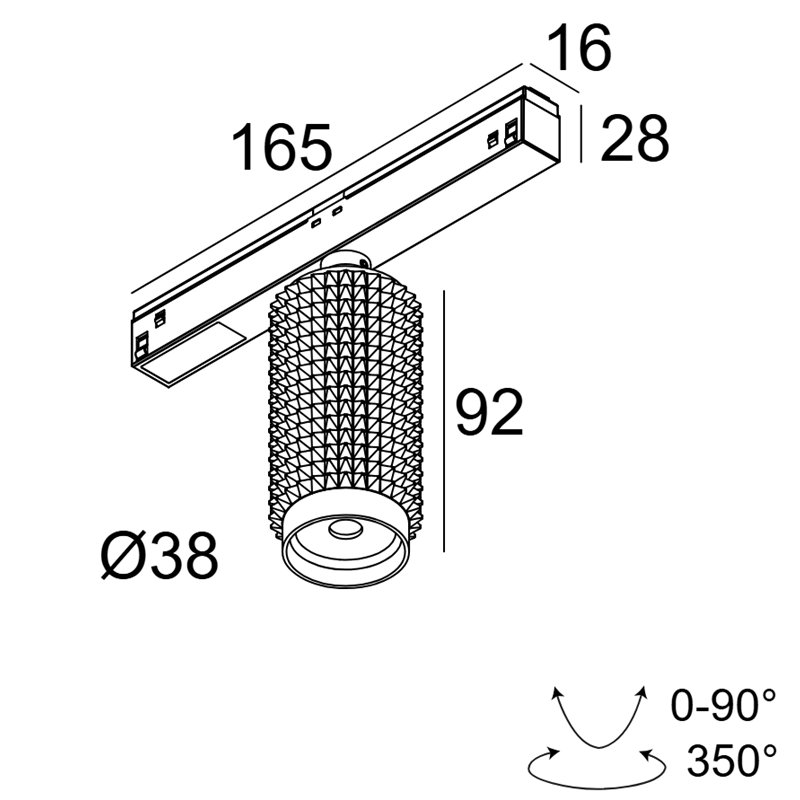 Delta Light M20/M26H - PUNK 39 MDL Éclairage sur rail