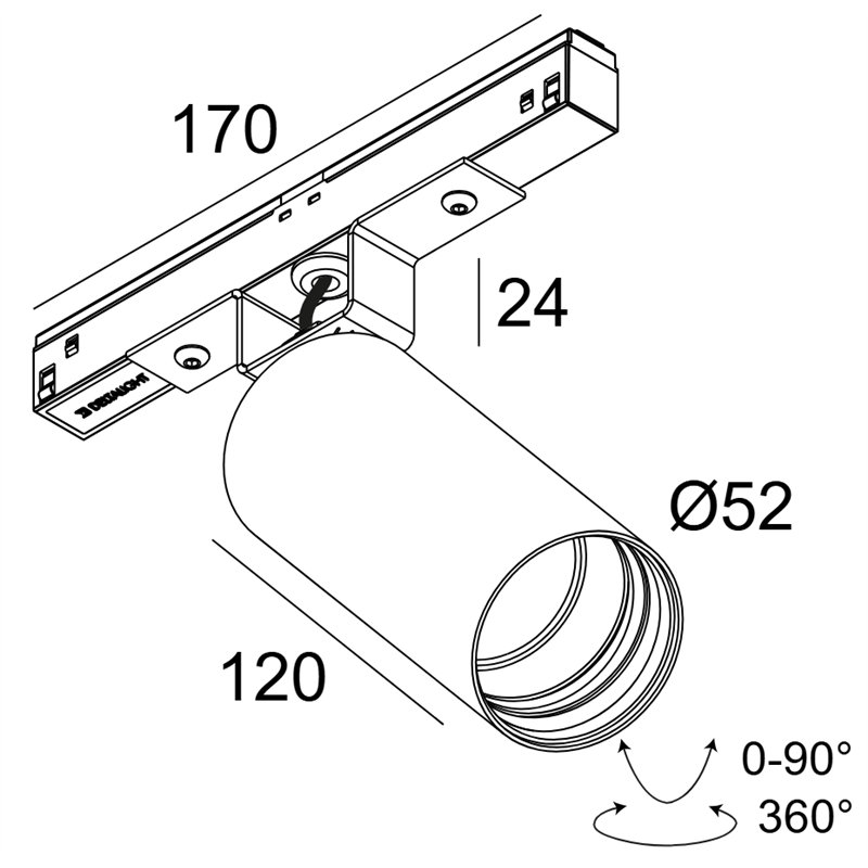 Delta Light M20/M26H - Spy 52 Soft DIM5 Trackverlichting