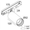Delta Light M20/M26H - Spy 52 Soft DIM5 Éclairage sur rail