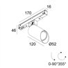 Delta Light M20/M26H - Spy 52 Wallwash DIM5 Éclairage sur rail