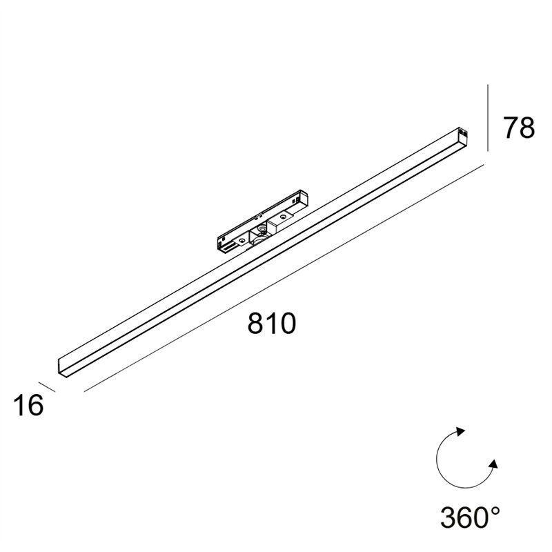 Delta Light M26H - Led Line OK DIM5 Éclairage sur rail