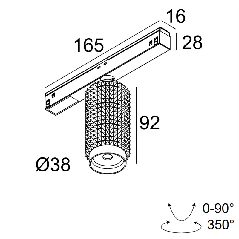 Delta Light M26L - Punk 39 92745 Mdl Schienenbeleuchtung