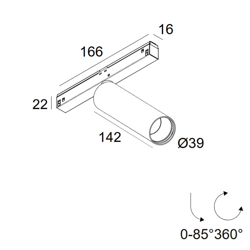 Delta Light M26L - Spy 391 L 92720 Mdl Schienenbeleuchtung