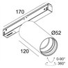 Delta Light M26L - Spy 52 Soft DIM5 Éclairage sur rail