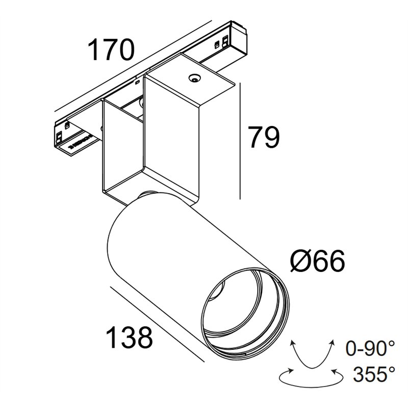 Delta Light M52 - Spy 66 92718 Mdl Schienenbeleuchtung