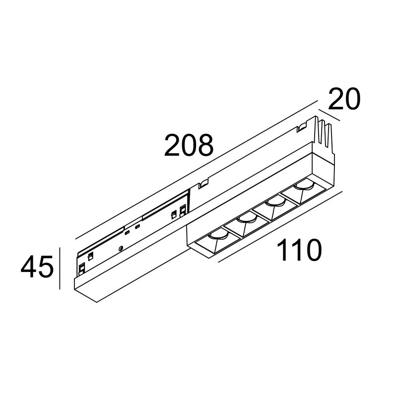 Delta Light M - DOT.COM M4 MDL Schienenbeleuchtung