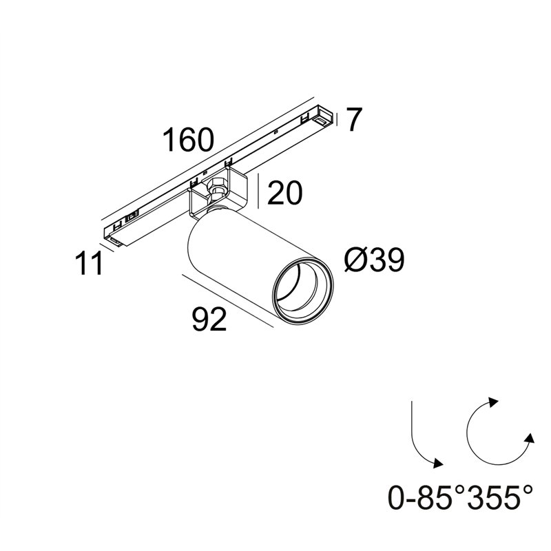 Delta Light Spl14 - Spy 39 Focus Trackverlichting