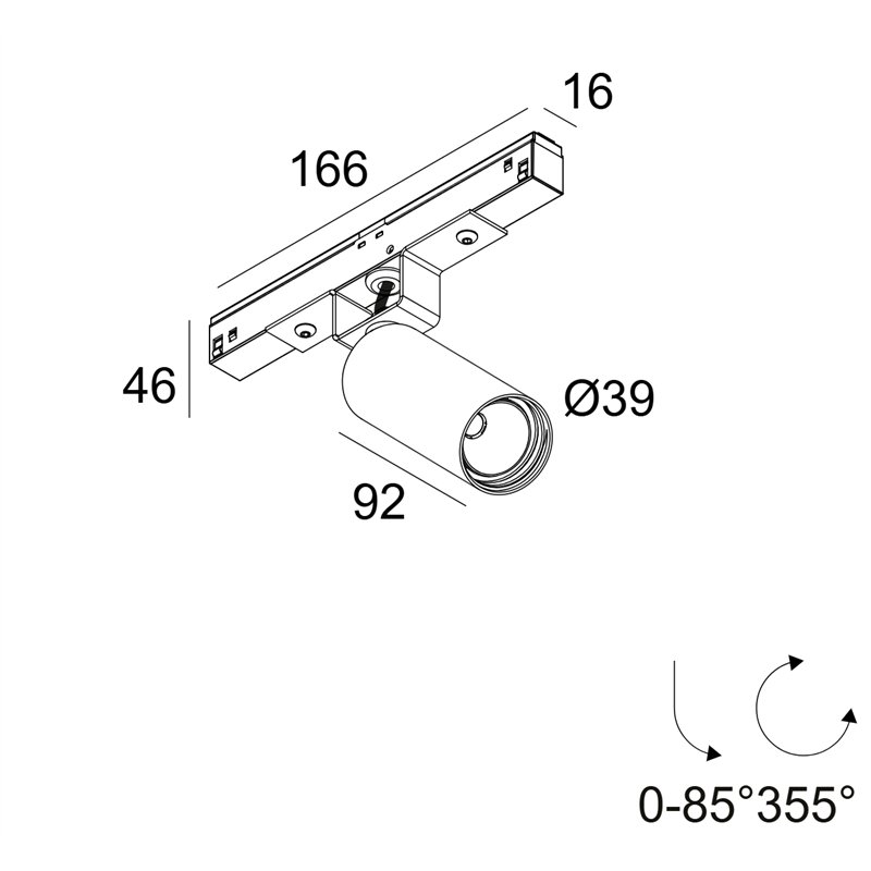 Delta Light M20/M26H - Spy 391 Soft Éclairage sur rail