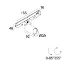 Delta Light M20/M26H - Spy 39 Wallwash Trackverlichting