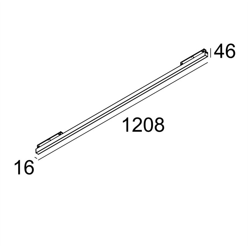 Delta Light M - LED LINE HE 1 x 25,2W MDL trackverlichting
