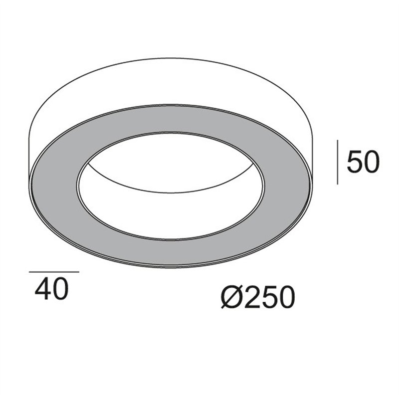 Delta Light SUPER-OH! XS 25 DIM8 Plafondlamp / Wandlamp