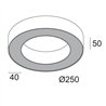 Delta Light SUPER-OH! XS 25 DIM8 Plafonnier / Applique