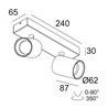 Delta Light SPYCO ON 2 DIM8 Ceiling Lamp / Wall Lamp
