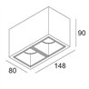 Delta Light BOXY 2 L DIM8 Ceiling lamp