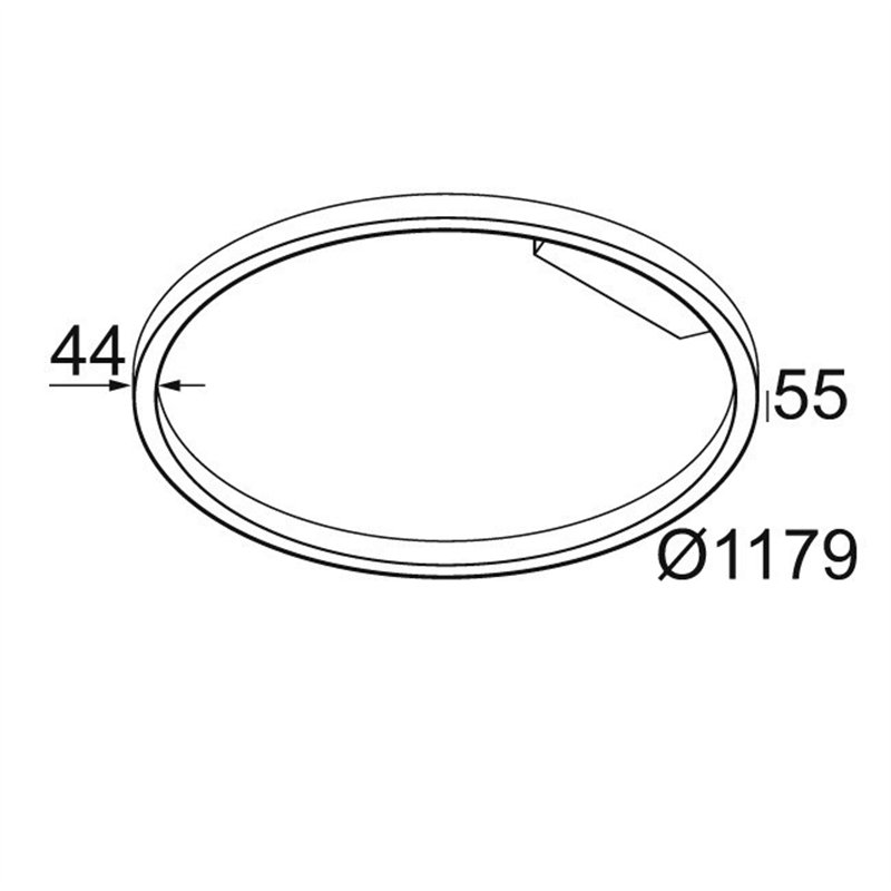Delta Light SUPER-OH! SLIM 120 SBL DOWN Ceiling lamp