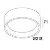 Delta Light DIRO SBL L ON Lampe de plafond