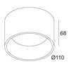 Delta Light DIRO SBL S ON IP Deckenlampe