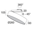Delta Light Supernova Xs Pivot 260 X Plafondlamp / Wandlamp