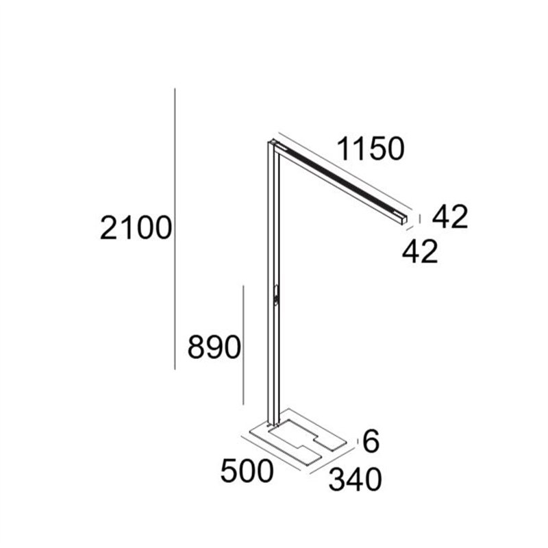 Delta Light INFORM 40 SQ F1 U DOWN-UP Staanlamp