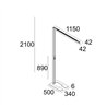 Delta Light INFORM 40 SQ F1 U DOWN-UP Floor lamp