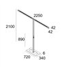 Delta Light INFORM 40 SQ F2 H PDS DOWN-UP TW Floor lamp