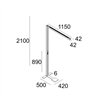 Delta Light INFORM 40 SQ F1 T PDS DOWN-UP Stehlampe