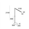 Delta Light INFORM 40 SQ F1 U PDS DOWN-UP Stehlampe