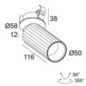 Delta Light HEDRA CLIP Plafondlamp