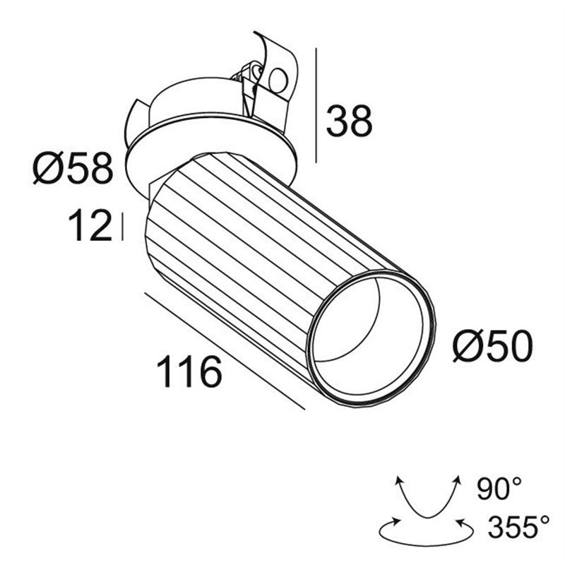 Delta Light HEDRA CLIP Lampe de plafond