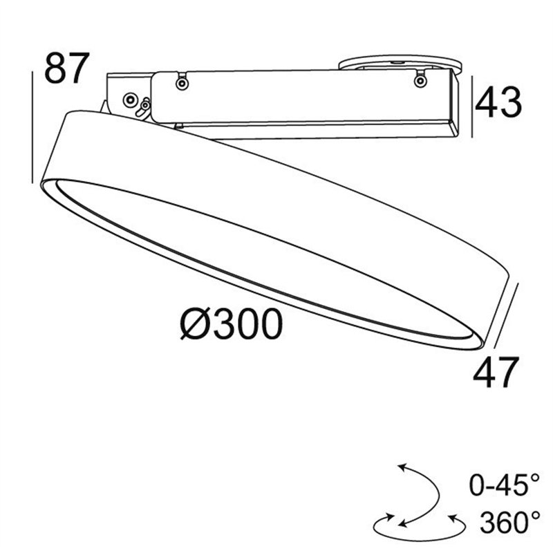 Delta Light MULTINOVA 30 PIVOT Plafondlamp