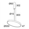 Delta Light MULTINOVA 55 OK 800 PRISM Lampe de plafond