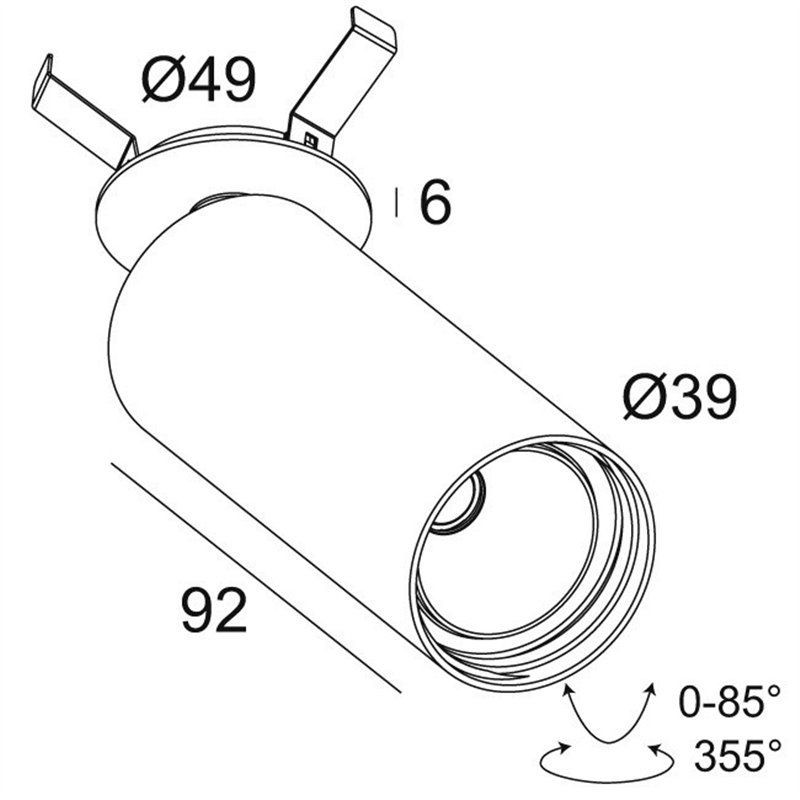Delta Light SPY 39 CLIP Plafondlamp