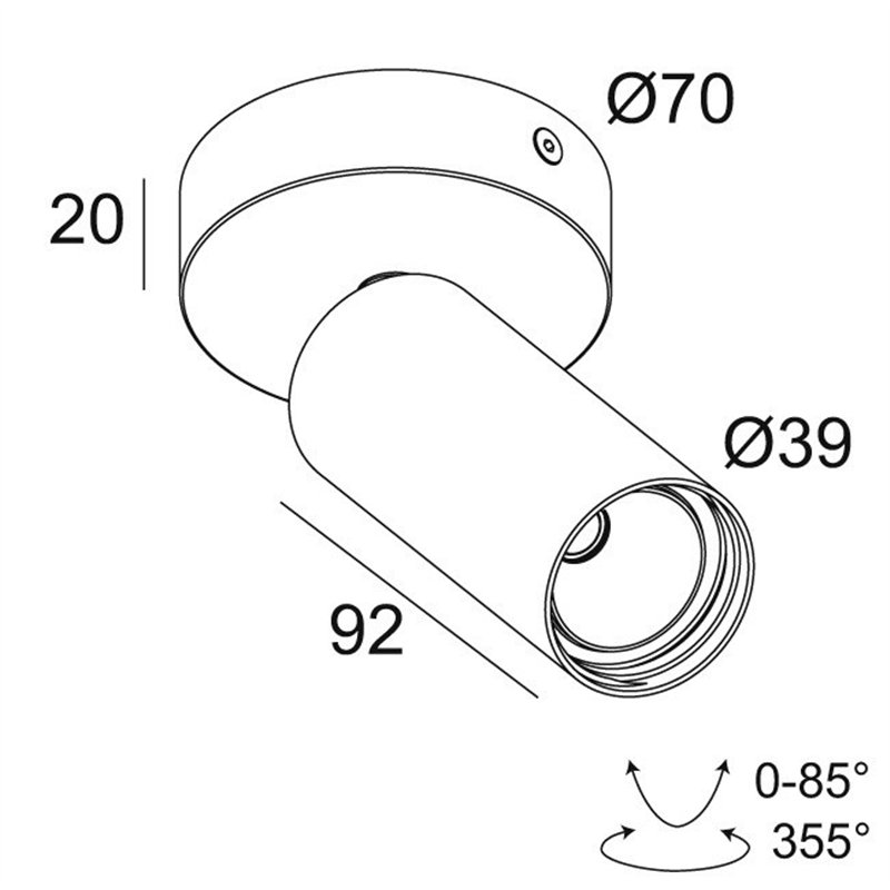 Delta Light SPY 39 ON Plafondlamp