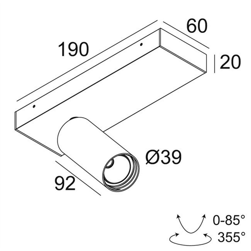 Delta Light SPY 39 ON 1 DIM8 Deckenlampe