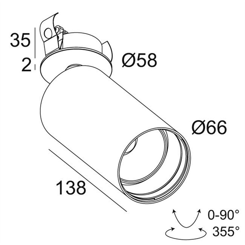 Delta Light SPY 66 CLIP TW Plafondlamp