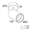 Delta Light SPYCO ON AC DIM8 Lampe de plafond