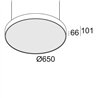 Delta Light SUPERNOVA FLAT 65 DOWN-UP Plafonnier / Lampe suspendue