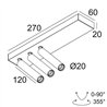 Delta Light UHO L ON 3 Ceiling lamp