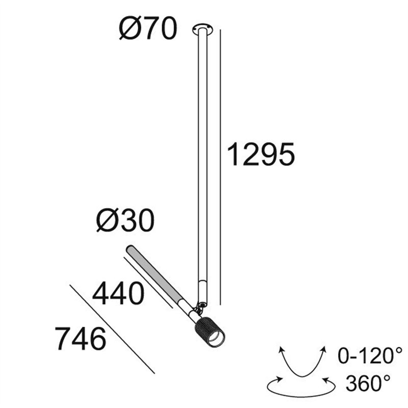 Delta Light XY180 S121 PUNK Plafondlamp