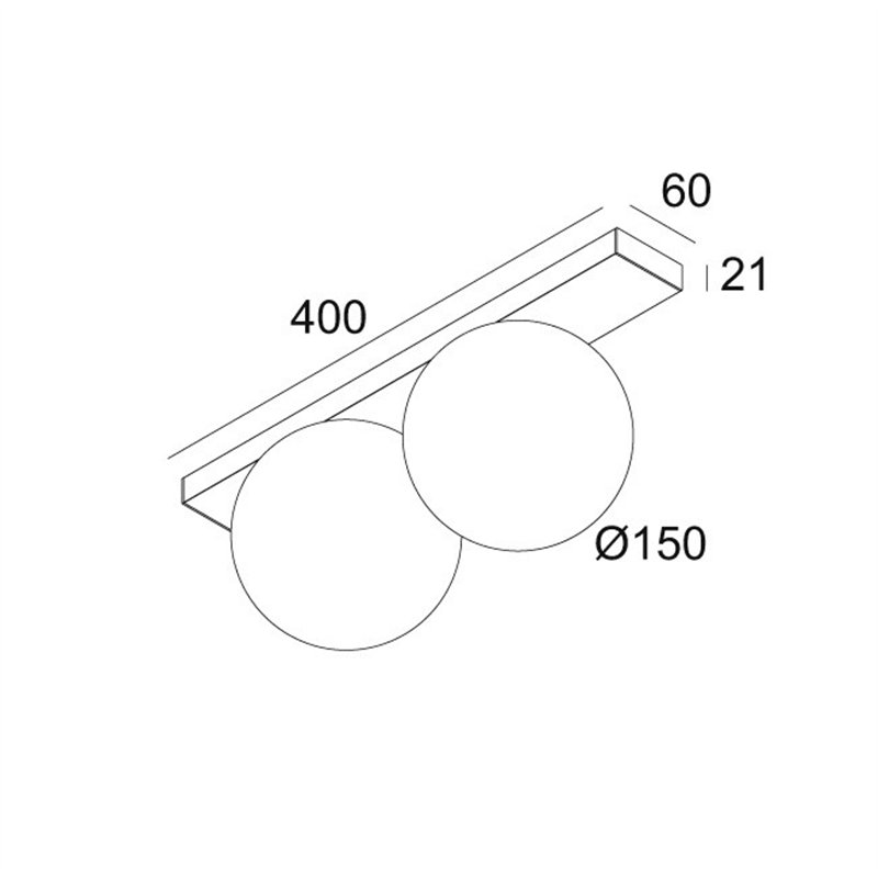 Delta Light OONO ON 2 Deckenlampe / Wandlampe