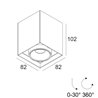 Delta Light Minigrid 67 On 145 ceiling lamp
