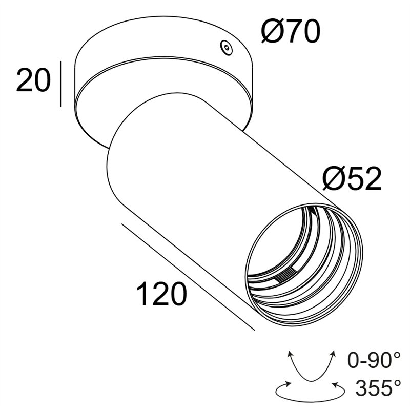 Delta Light Spy 52 On Soft plafonnier