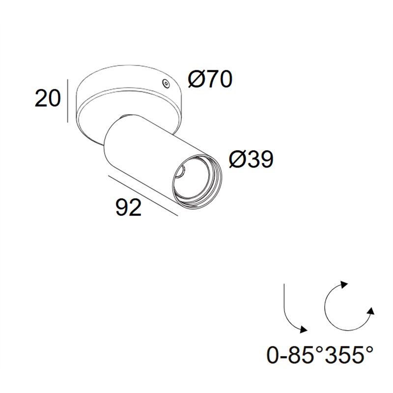 Delta Light Spy 39 On Soft Deckenlampe